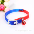 Print Pattern Adjustable Collar with Bell Pet Collar